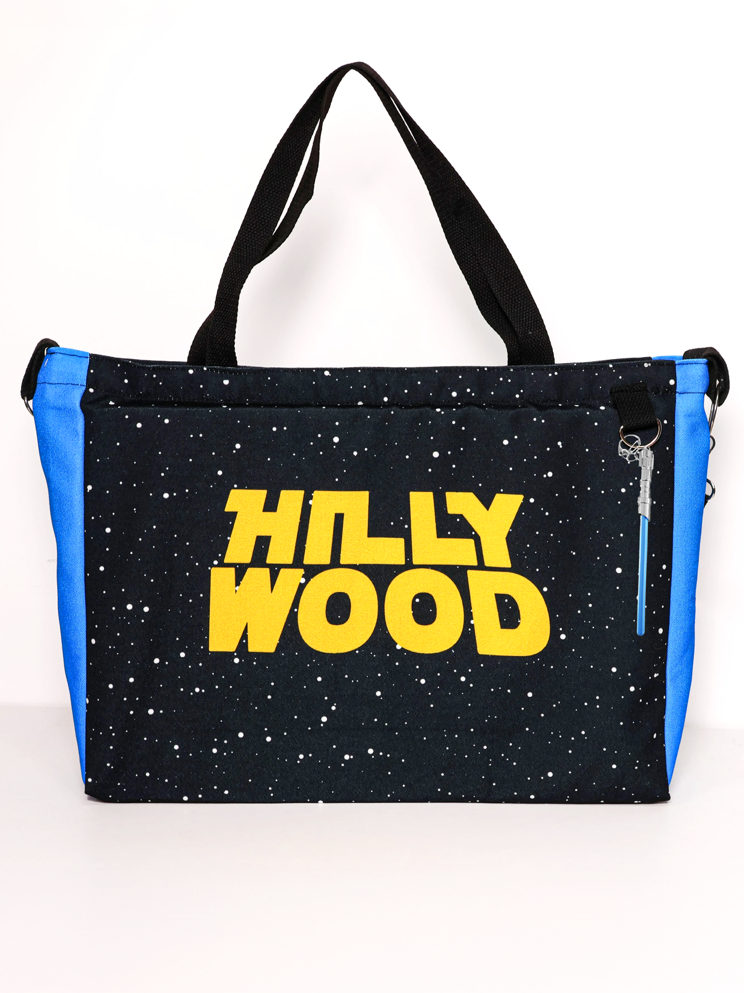 Galactic Hillywood Crossbody Tote/Duffle Bag with Blue Saber Galactic Hillywood Crossbody Tote/Duffle Bag with Blue Saber