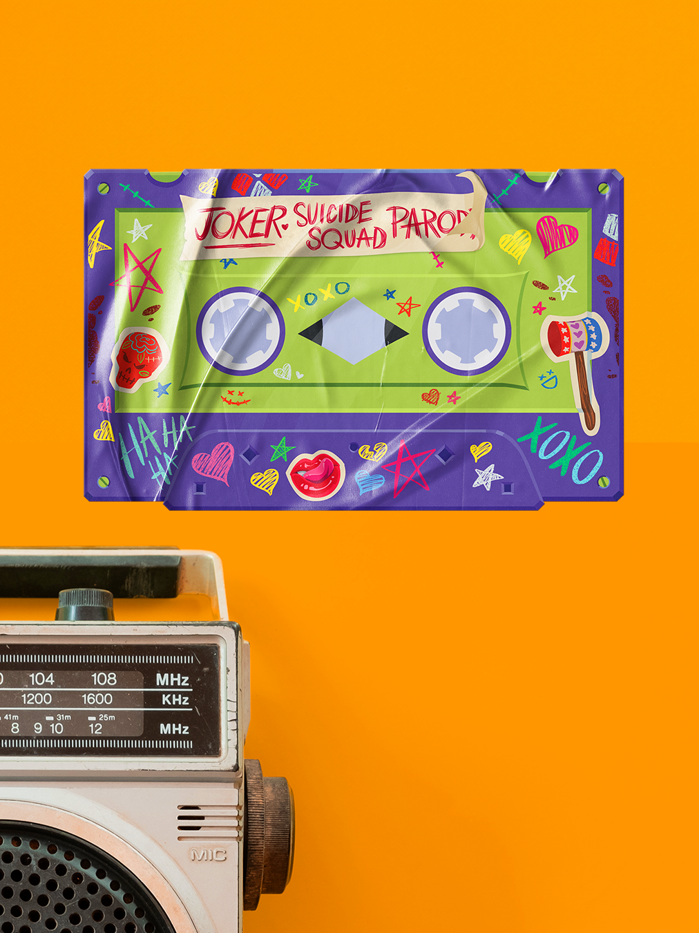 Hillywood Cassette Tape Stickers