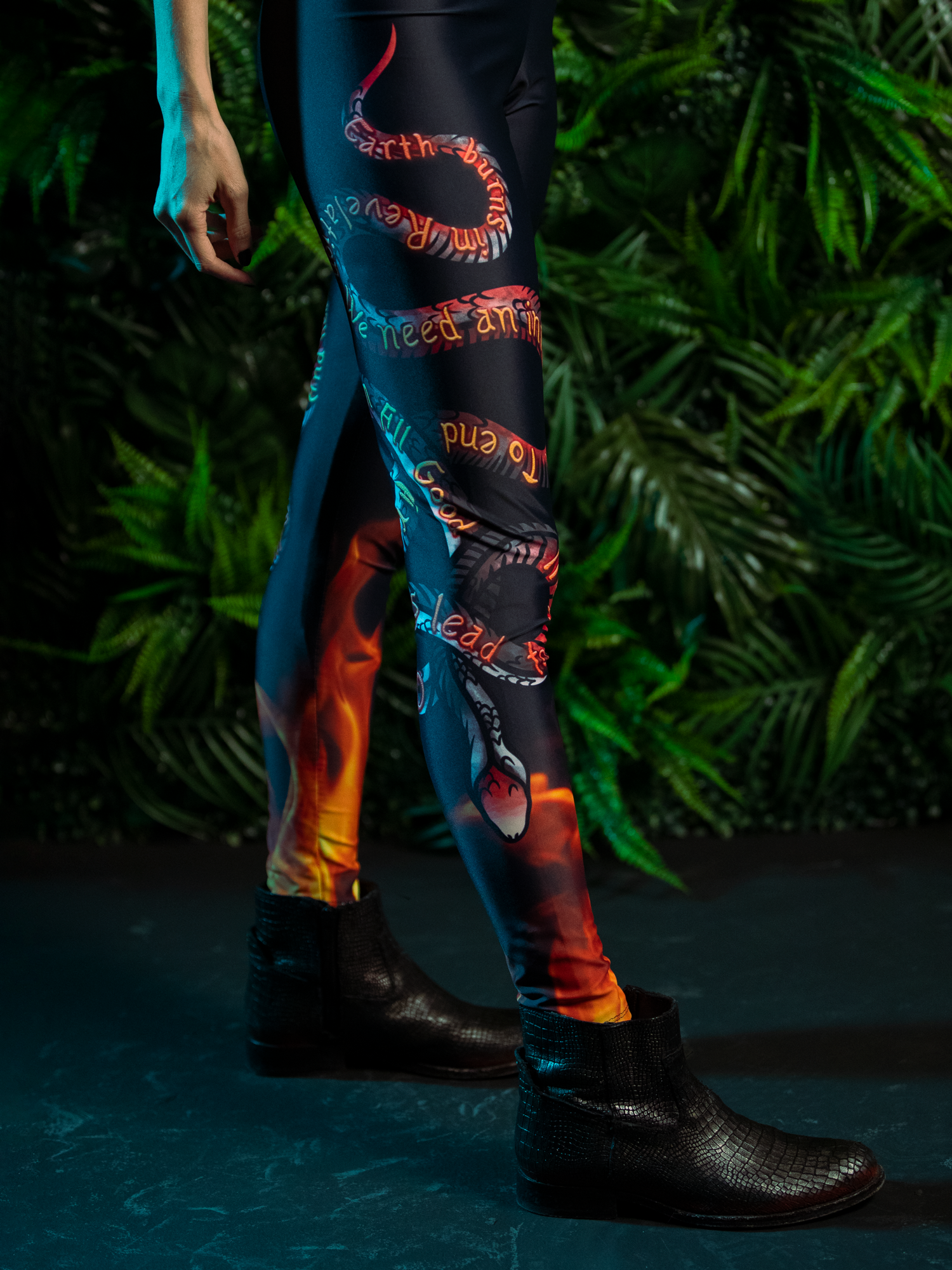 Snake Lyric Leggings
